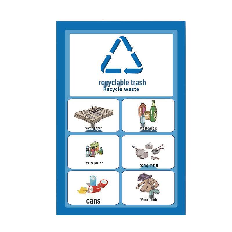 Recyclable Waste Classification Sticker Standard