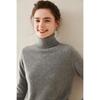 Autumn & Winter Women's Soft Cashmere High Neck Slimming Knitted Sweater