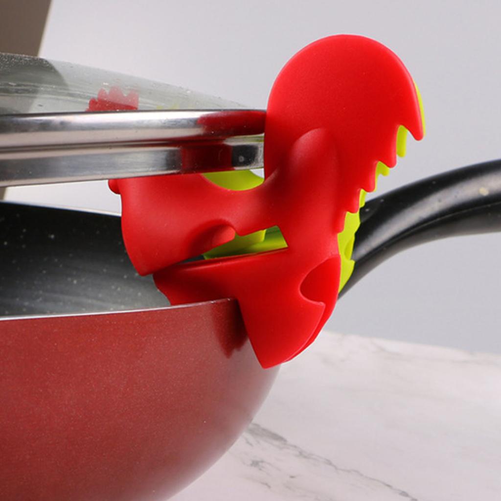 Kitchen Rooster Pot Clip Soft Elastic Silicone Rooster Kitchen Accessories Clip for Home