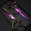 6.0 Inch Nimpson Pink Sword Type, Dragon Handle Hair Scissors, Hair Scissors, Flat Scissors, Tooth Scissors, Thin Scissors
