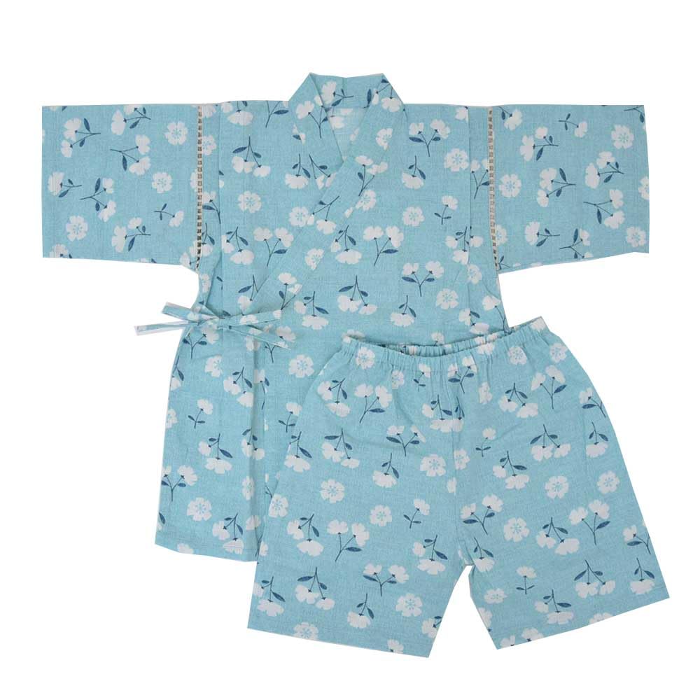 

Angelic Nina R6 Jinbei Suit for Girls Nordic Floral (8. (Green), 90cm)