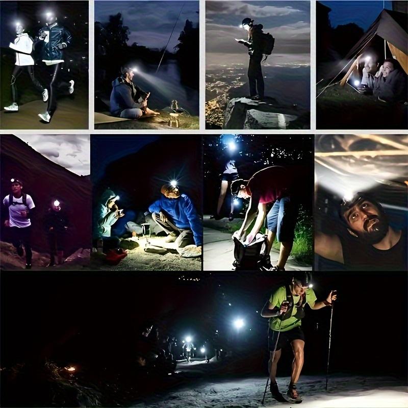 Outdoor Mini Rechargeable Portable Headlight with Strong, Lightweight, Adjustable and Magnetic Properties Suitable for Running, Camping and Fishing