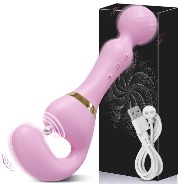 3 In 1 AV Wand Vagina Vibrator for Women Clitoris G-Spot Nipples Stimulator Female Masturbator Adult Goods Sex Toy for Women