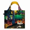 LOQI PAUL GAUGUIN Mata Mua Recycled 50cm Wide X 42cm Long To Top of Includes X 11cm PG.MM Bag, Green, Approx. (69cm Handle), Pouch 11.5cm