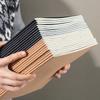 6 Stück A4 Kraftpapier Notizbuch, 36 Blatt 72 Seiten/Buch Horizontale Linie Leere Gitter Innenseite Schüler Lern Testbuch QP-66
