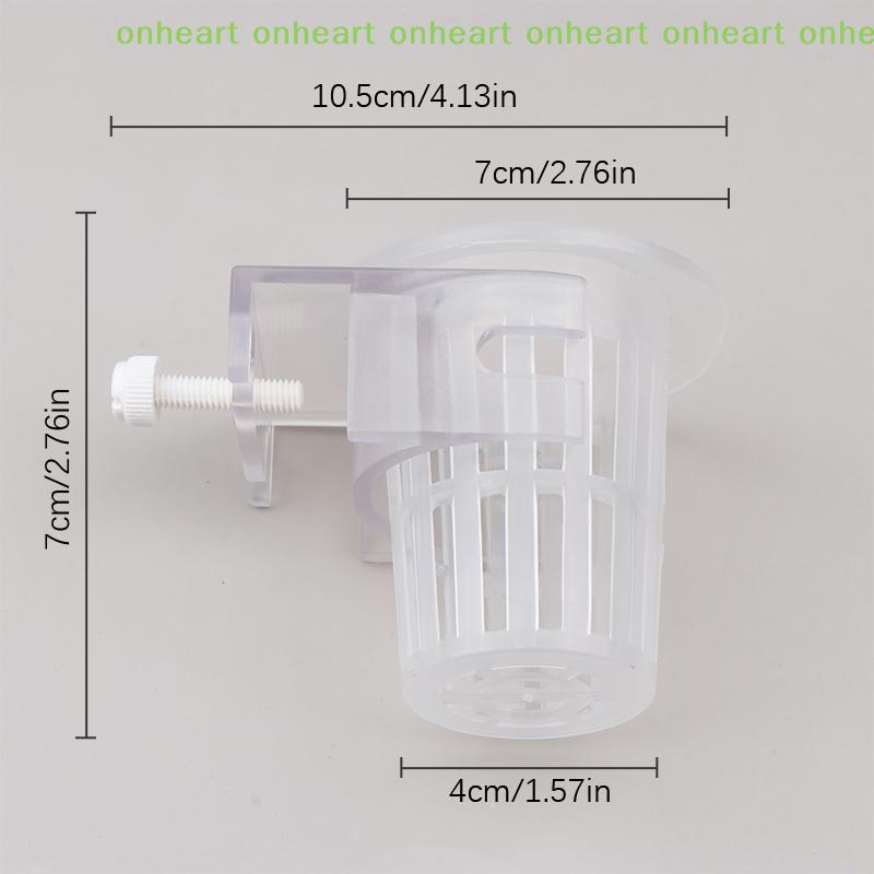 [C]1/2Pcs Hanging Aquarium Plant Holder Adjustable Fish Tank Planter Cups Planter Cups For Aquascape Decoration