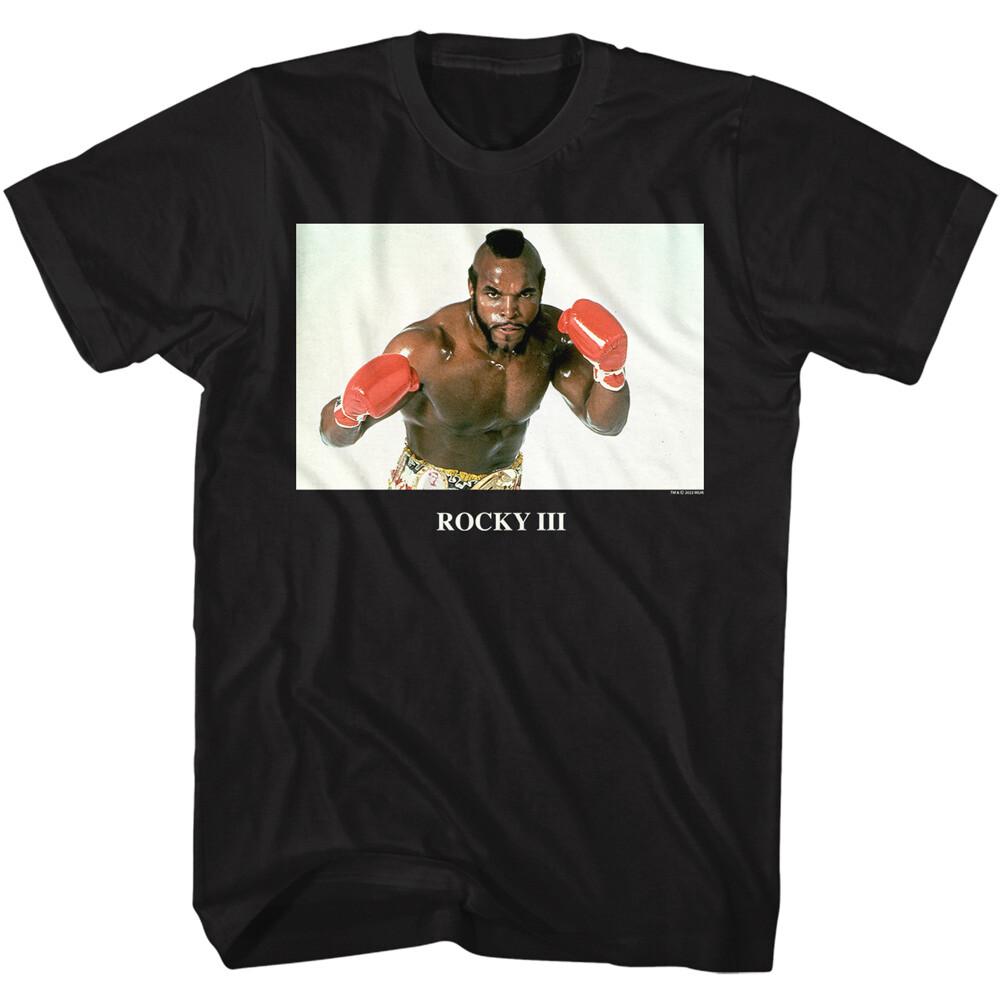 Rocky III Movie Sweaty Clubber Lang Full Color Photo Red Gloves Men T Shirt S