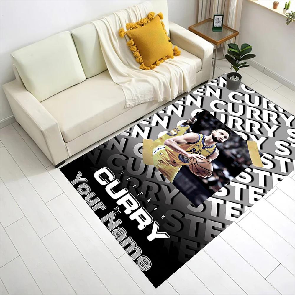 Golden State Curry Player Customized Name Floor Mat Suitable for Decorate Room Kitchen Foyer Dining Room Anti-slip Rug Anime Office Decor