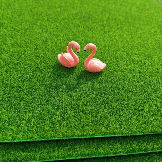 Kunstrasenmatte Märchengarten Kunstrasen Mikrolandschaft Rasenmatte Realistische Grünpflanzenmatte für Puppenhaus DIY Basteln Miniaturdekoration