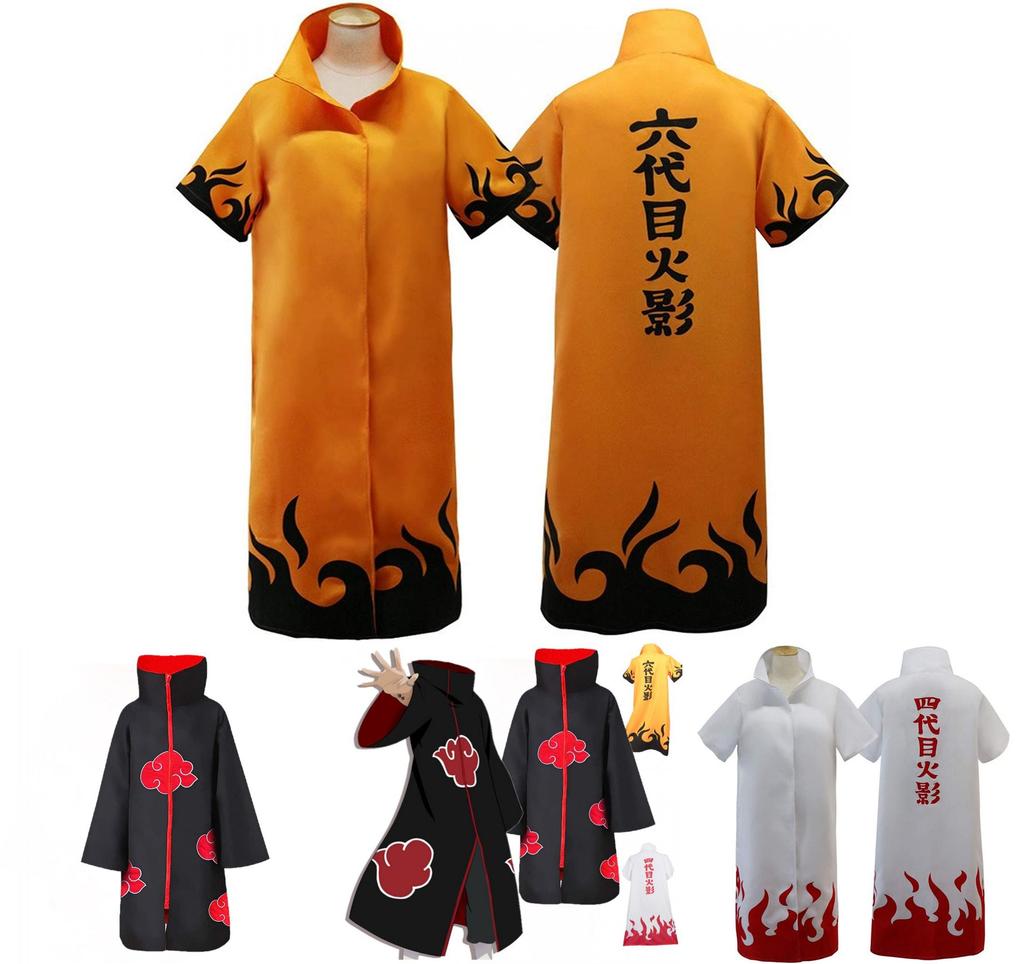 Naruto Xiao Kakashi Minato Uchiha Obito Cosplay Kostüm Uniform Robe Für Kinder Und Erwachsene