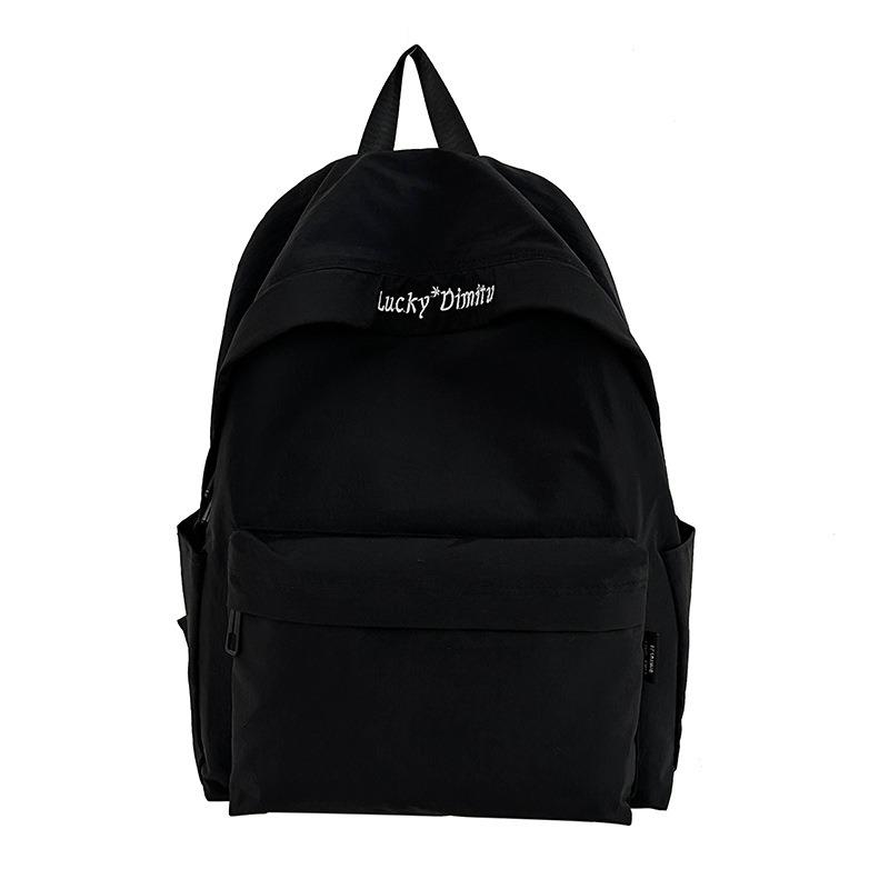 School bag new school bag female junior high school students outdoor lightweight simple backpack female high school students large capacity backpack