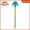 Fluorescent Spiral Tent Stake - Hexagonal Awning Anchor for Camping