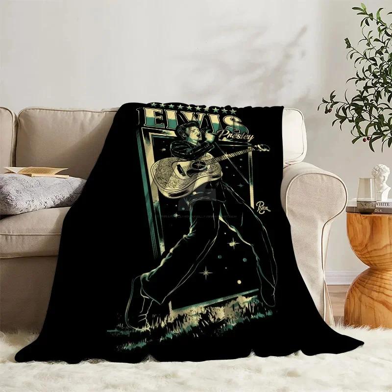 Fleece-Kuscheldecke Elvis-Tagesdecke auf dem Bett Dekorative Sofadecken für die Winter-Schlafzimmerdekoration Boho-Wohnkultur