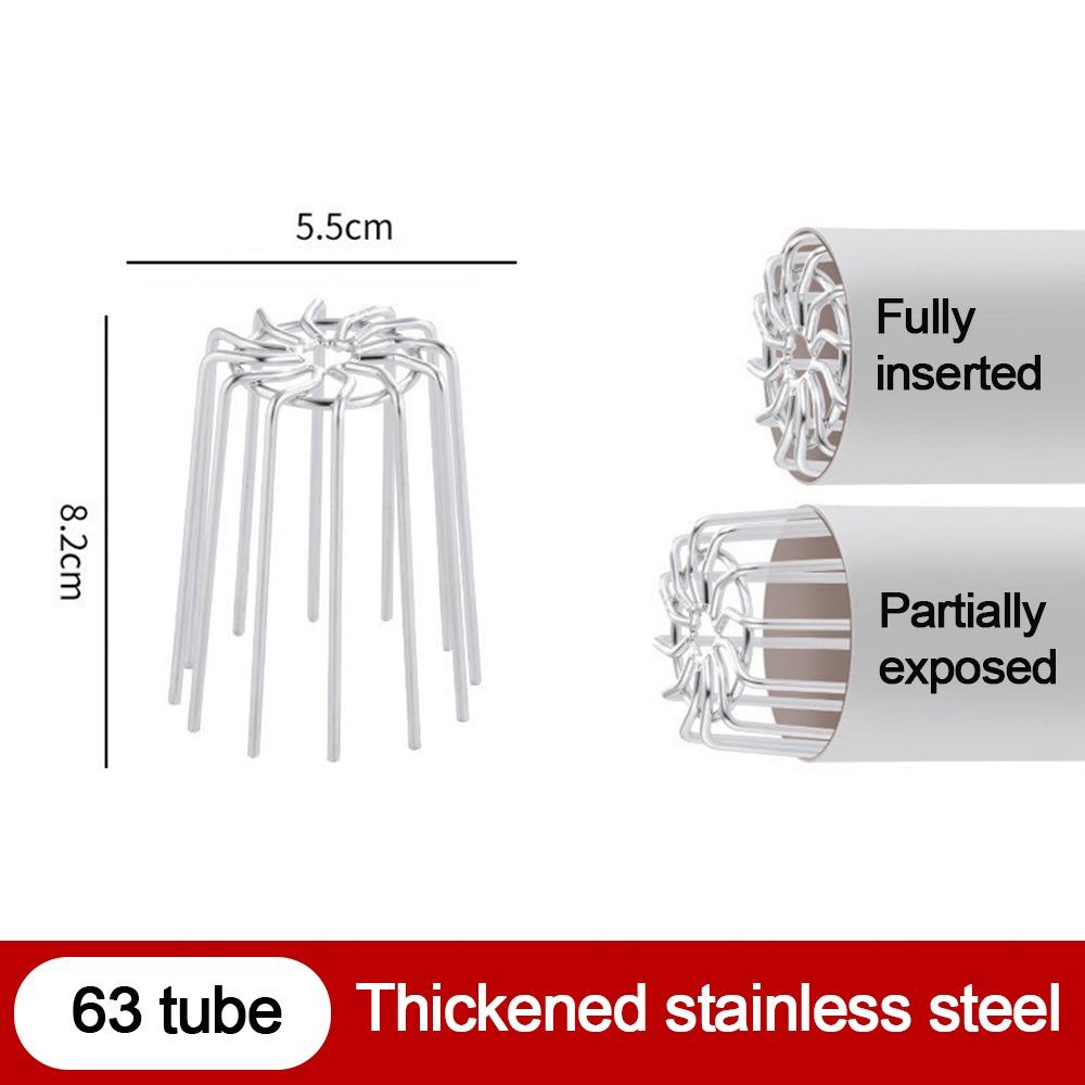 Leaf Debris Trap Roof Floor Drain Stainless Steel Rain Pipe Cap  Drainage Plumbing Fitting