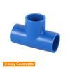 Straight 3-way 4-way Connector Inner Diameter 20mm 25mm 32mm PVC Garden Lawn Irrigation Water Pipe Pipe DIY Shelf Pipe Fittings