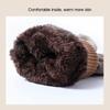 Men Gloves Winter Touch Screen Plush Inside Keep Warm Outdoor Windproof Cycling Driving Male Gloves