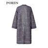 PORTS Women's Logo Jacquard Knit Long Cardigan