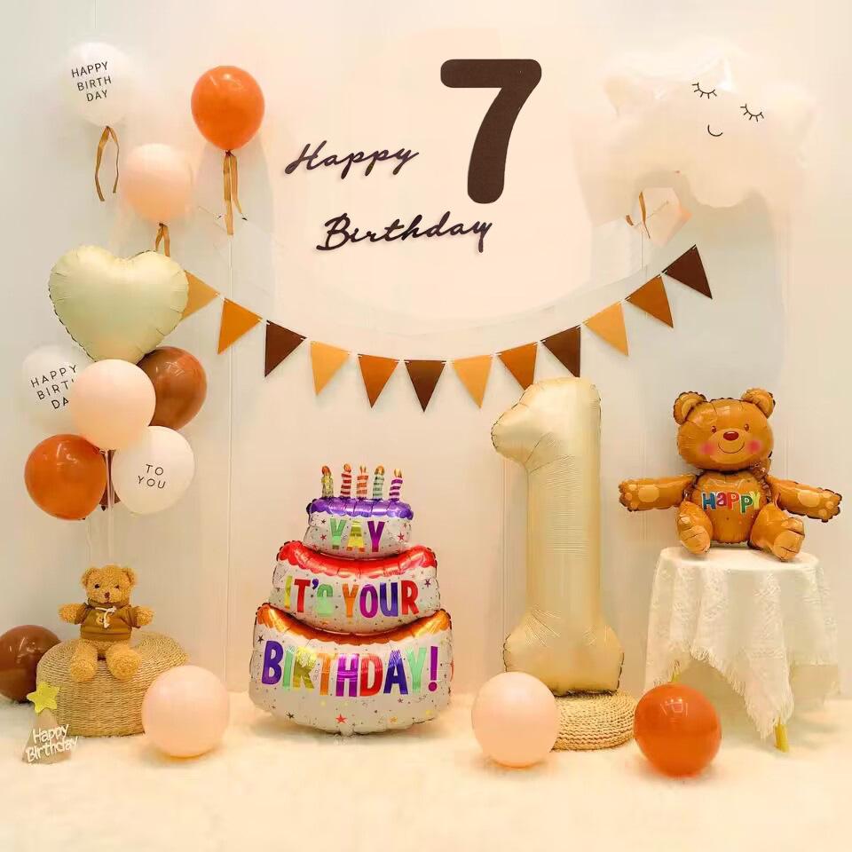100 Days Birthday Banner: Forest-Themed Baby Anniversary Decoration with Pull Flags and Balloons