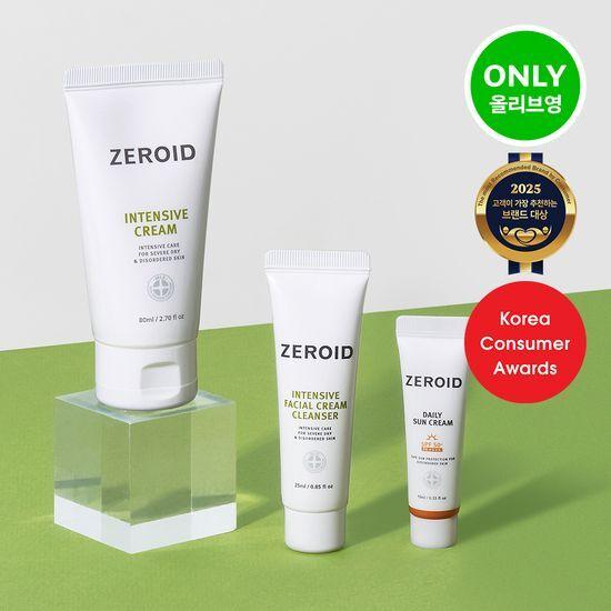 ZEROID Intensive Cream 80ml (+ Cream Cleanser 25ml + Daily Sunscreen 10ml)