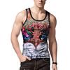 Premium Quality Summer Men's Tank Tops Vest Featuring Vibrant 3d Printed Graphics