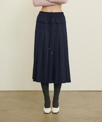 Eonmyuteu New Modern Pleated Skirt_Navy