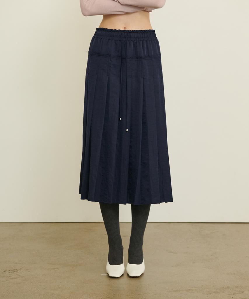 Eonmyuteu New Modern Pleated Skirt_Navy