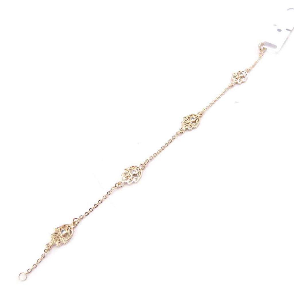 Les Trésors De Lily [J8136] - Gold Plated Bracelet 'Fatma'