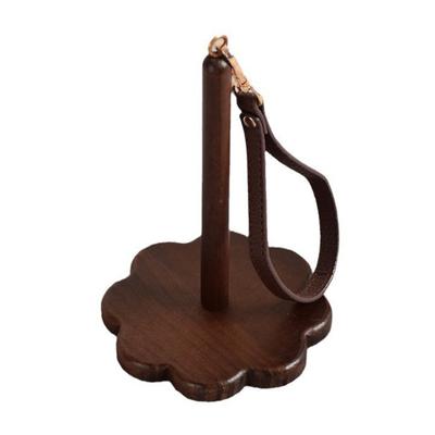 Tragbarer Garnhalter aus Holz für das Handgelenk mit Umhängeband, Häkelgarn-Knäuelhalter, Spinner, Organizer, Spender, Strick- und Häkelzubehör