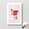 Nordic Minimalist Coffee Shop Wall Art: Modern Canvas with Inner Frame