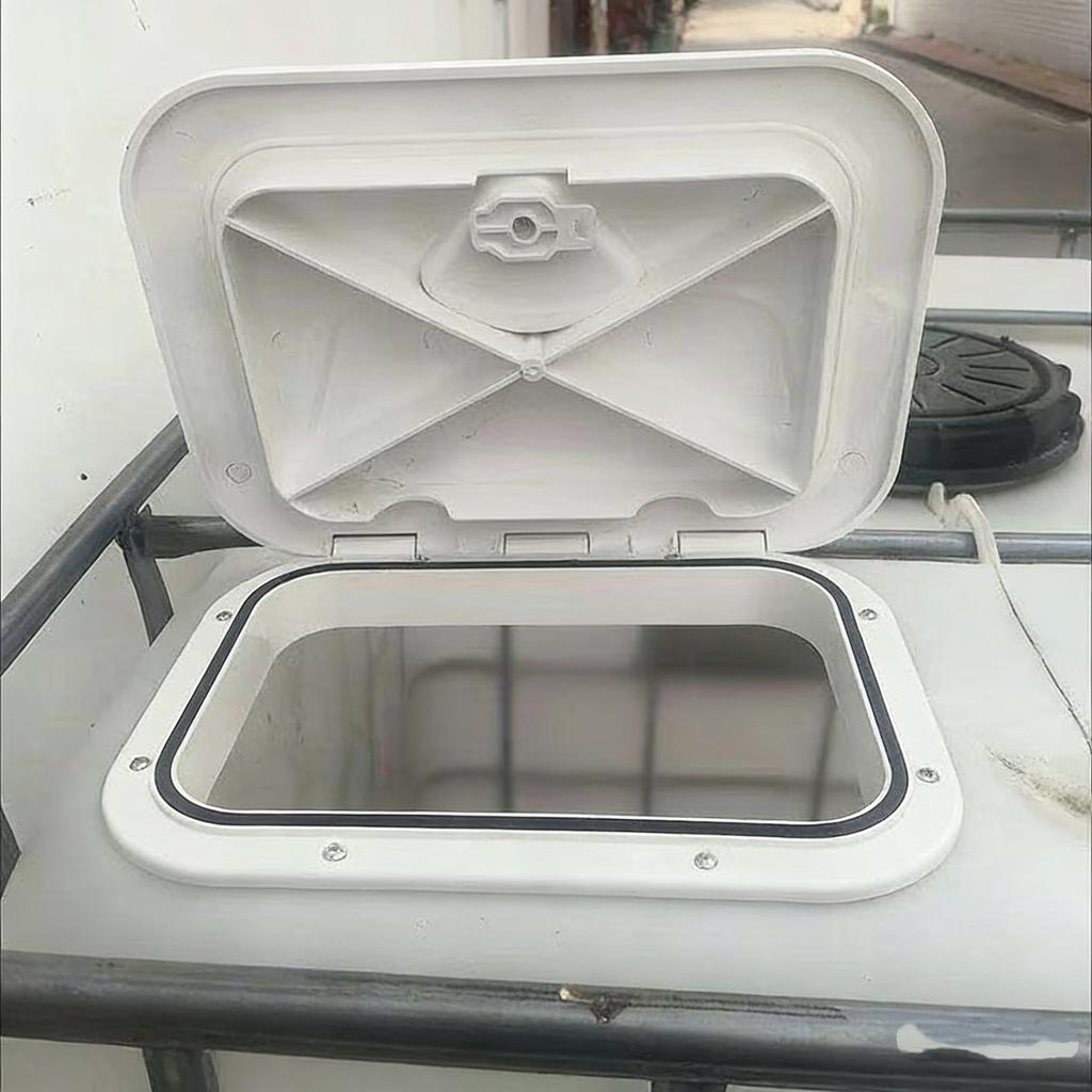 Marine Deck Plate, Inspection Hatch Cover, Square & Round Hand Hole Cover, Boat Yacht Accessories for Yachts & Speedboats
