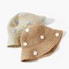 Elegant Lace Brim Sunshade Cap Breathable Sunscreen Cap Vacation Folding Sunshade Hat  Summer