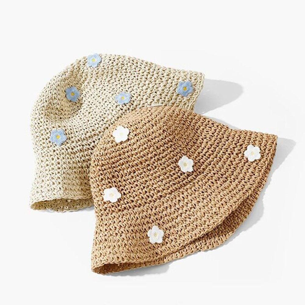Elegant Lace Brim Sunshade Cap Breathable Sunscreen Cap Vacation Folding Sunshade Hat  Summer