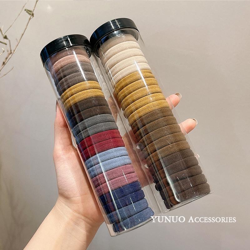 20 Canned High-elasticity Hair Ties, Seamless Rubber Bands, Women's Hair Ties, No Hair Damage, No Hair Band or Hair Tie