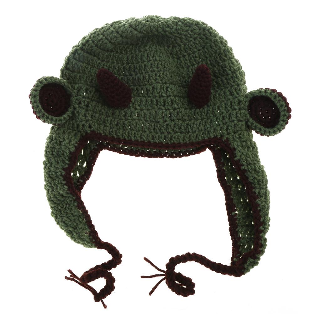 Cartoon Crochet Hat Winter Beanie Cap Long Rabbit Ear Skull Cap Cosplay Party Hat for Teens Adult Universal Headdress