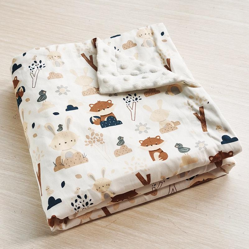 Coperta/Trapunta Rassicurante per Bambini in Cotone Twill a Doppio Strato