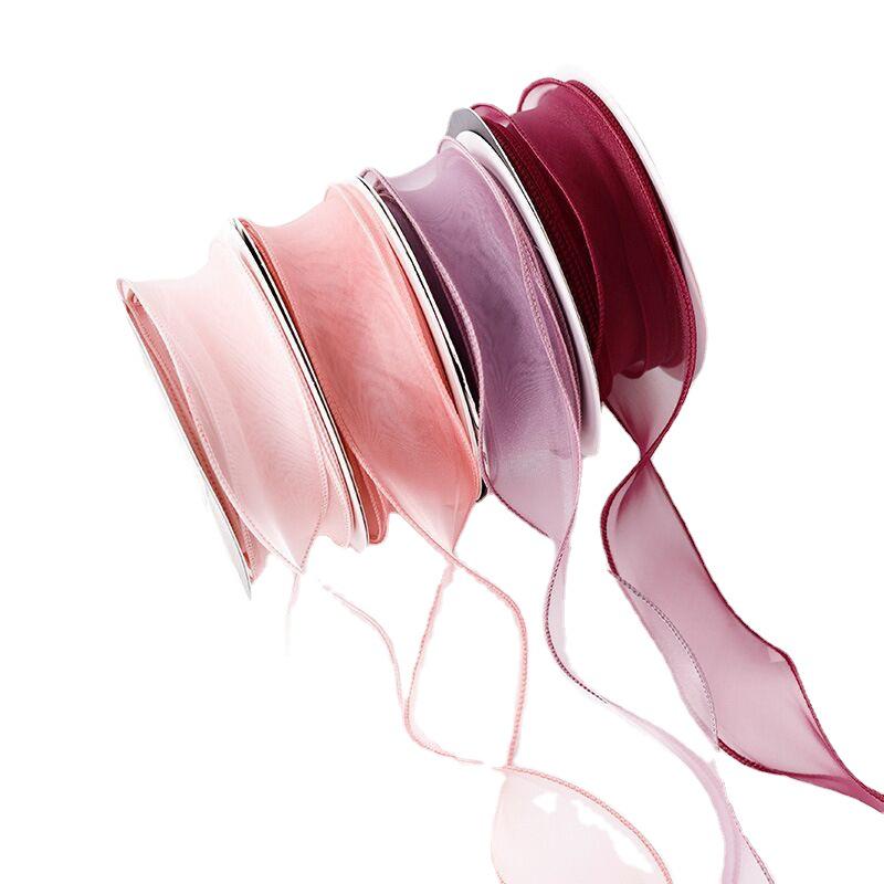 Valentine's Day Korean Fishtail Yarn Ribbon for DIY Flower Bouquets and Cake Decorations