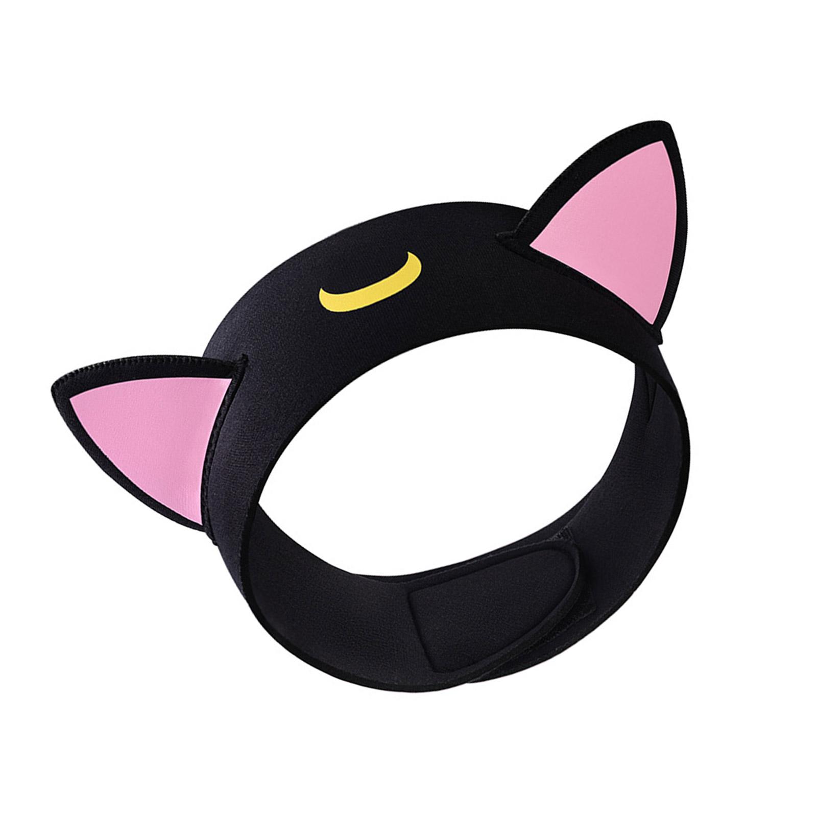 

Cats Ear Neoprene Diving Headband Wetsuit Hood Professional Outdoor Diving Hat Adjustable Hair Protections Band 1 чорний