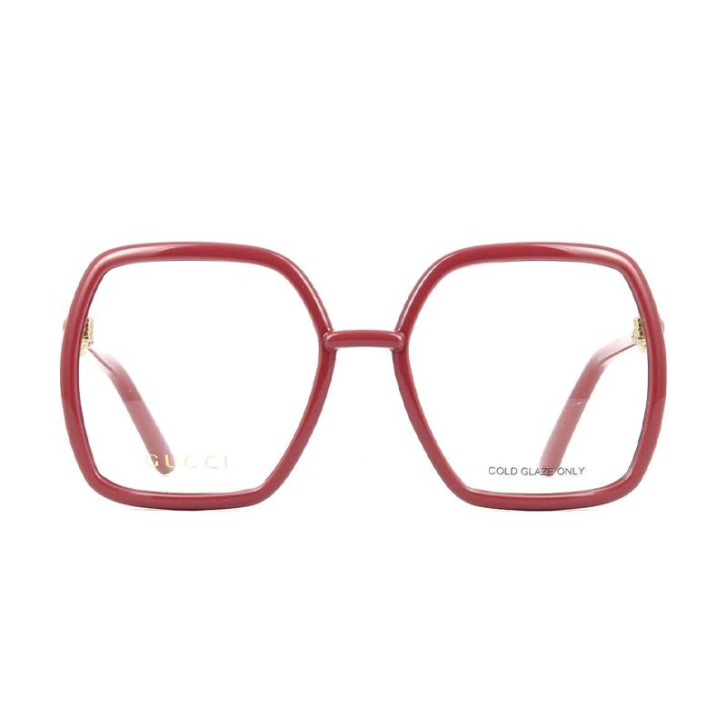 Gucci [Available prescriptions] Horsebit full-frame square optical glasses for women