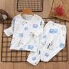 Set Pigiama Bambino Cotone Pigiama Bambino Manica Lunga Pigiama Bambino Indumenti da Notte Pigiama Bambini Cartone Animato Abbigliamento per la Casa
