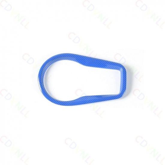 Headlight Switch Control Frame Cover For Jeep Renegade 2016+ Blue Carbon Fiber