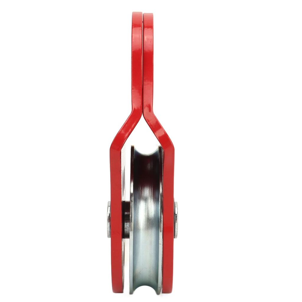 4T Winch Towing Pulley Snatch Block Tow Pulley Load Capacity Continuous Smooth Operation Red