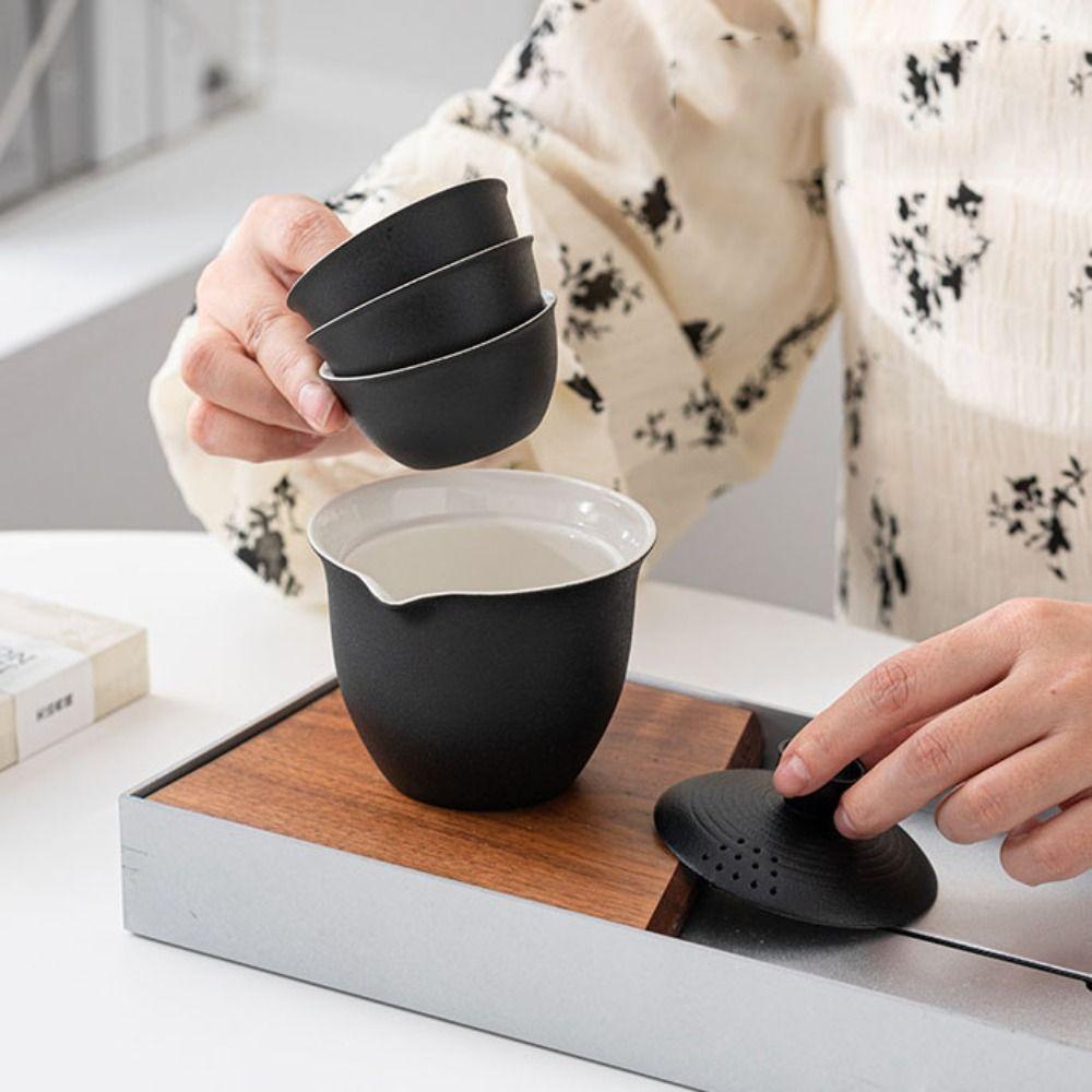 Tea Making Tool Travel Tea Set with Storage Bag Teapot Set Kung Fu Tea Set  Tea Culture Lover
