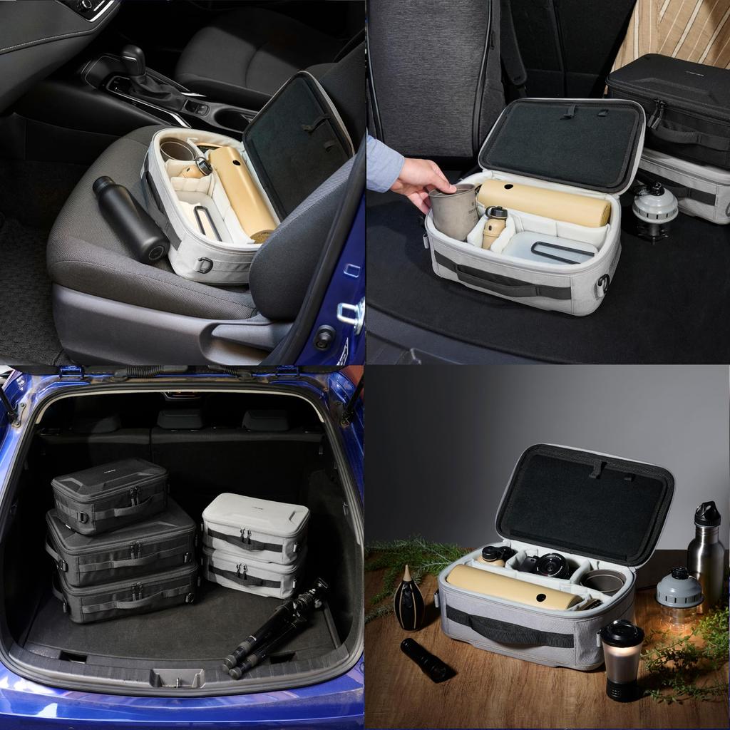 HAKUBA Semi-Hard Inner Case Plus Shell Multi Container AZ M Size (6L) Gray Camera Container Gadget Case Stackable AMZSP-MC6LGY 4977187001594