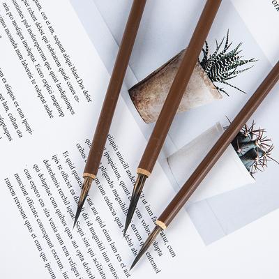 3 ks Weasel Hair Háček Line Jemný malířský štětec Kaligrafický štětec Pen Art Stacionární
