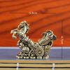 1Pc Exquisite Handcrafted Brass Horse Figurine Ancient Copper Color Ornament Copper Animal Sculpture Home Decor Crafts