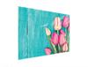 SZKLANA DESKA DO KROJENIA 40x30 TULIPANY