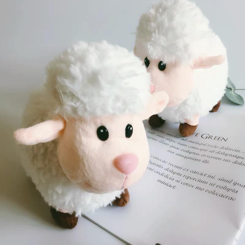 Export Korea Market High Quality Long Plush Sheep Stuffed Animal Plush Simulation Lamb Doll Toys for Children Room Decor Present