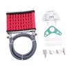 Aluminum Oil Cooler Radiator Heavy Duty Engine Cooling Kit for Motorcycle Pit Bike 50cc 70cc 110cc