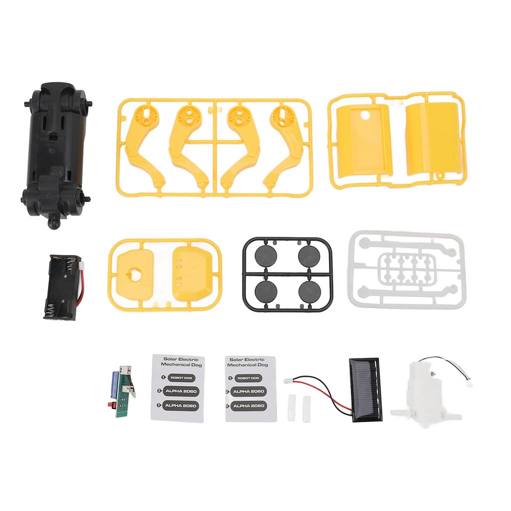 Solar Powered Robot Dog Toy ABS Plastic Drop Proof Solar Electric Robot Dog Toy for Home and