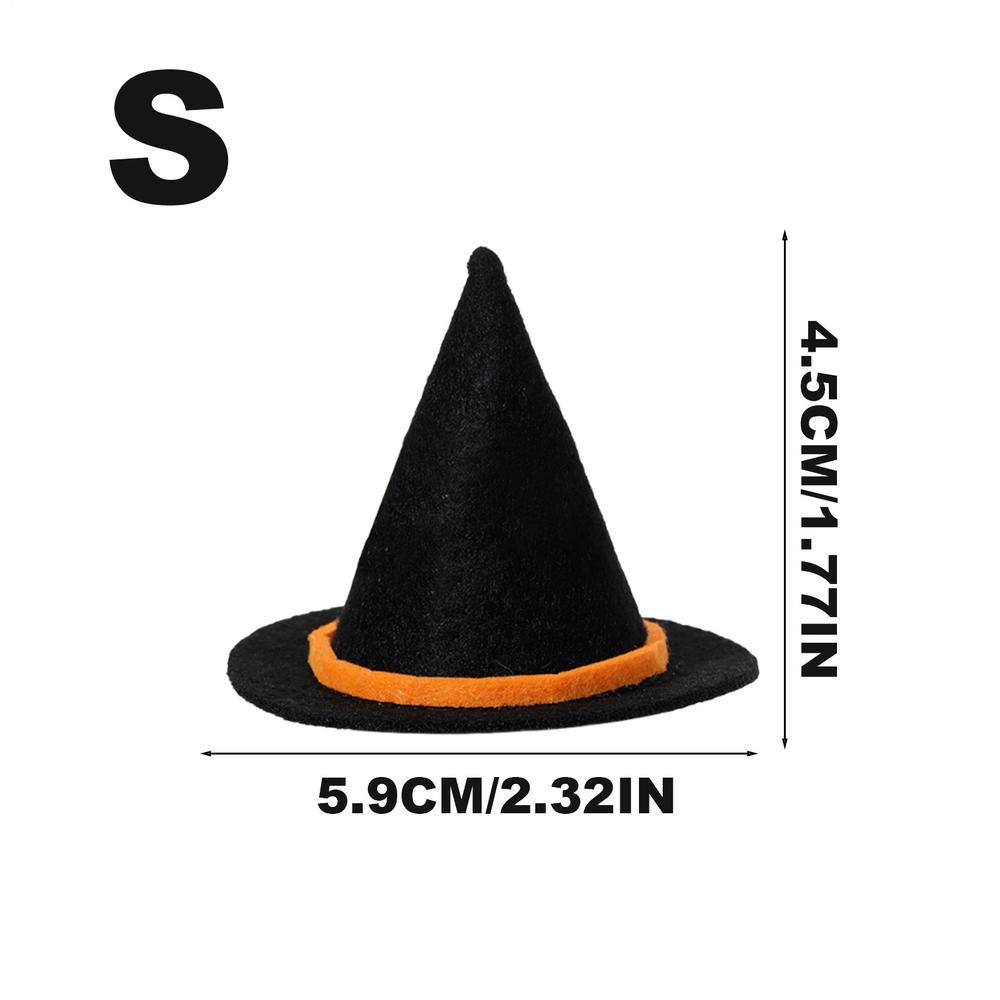 3pcs Mini Witch Hat Art Project Halloween Decorations For Living Room Bedside Bookshelf Child Photo Prop Home Decor DIY Crafts